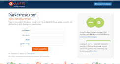 Desktop Screenshot of parkerrose.com